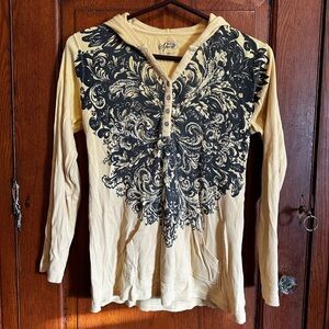 Style & Co. Sport Yellow Ribbed Top